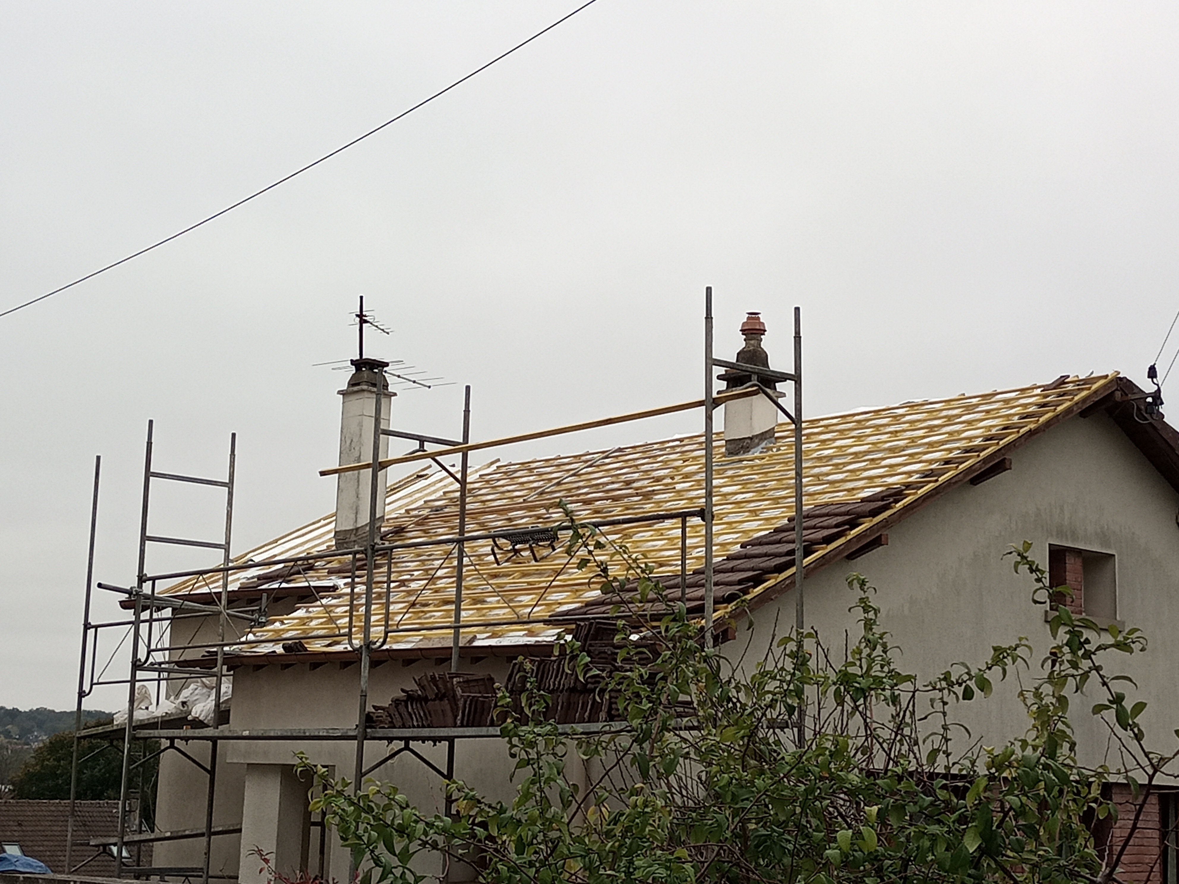 Chantier de toiture